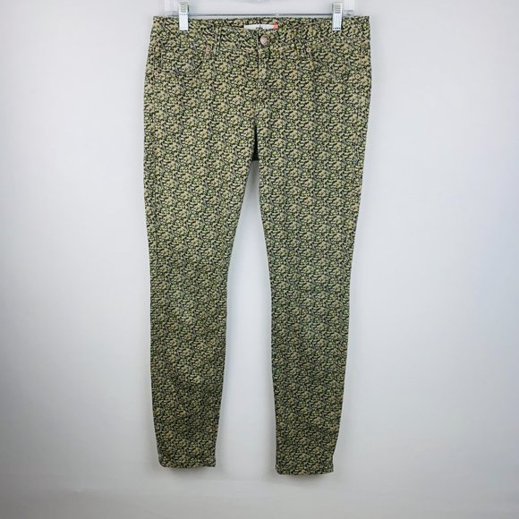 Cabi Ditsy Print Abstract Floral Printed Skinny Jeans 4 - Picture 2 of 8
